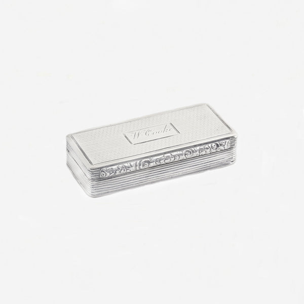 William IV Silver Snuff Box Hallmarked 1831