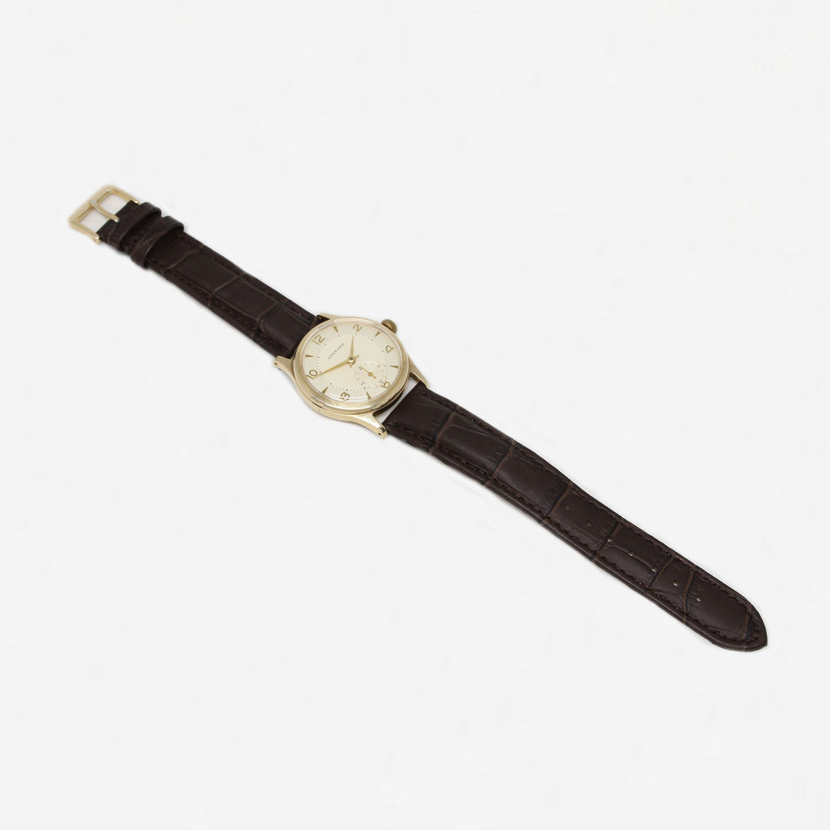 Garrard Mens Wrist Watch in 9ct Gold dated 1963 Secondhand