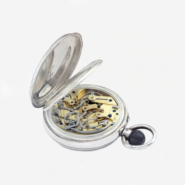 Longines Open Faced Silver Pocket Watch - Secondhand
