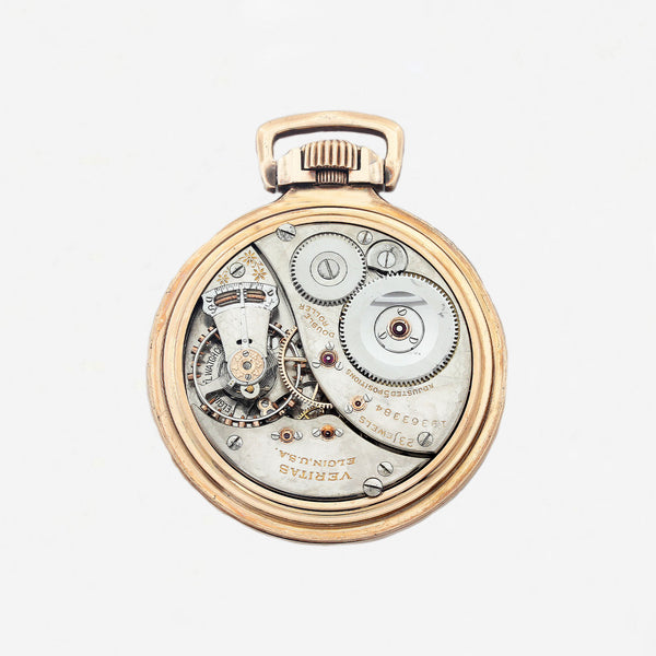 Elgin Railroad Pocket Watch Circa 1916 - Secondhand