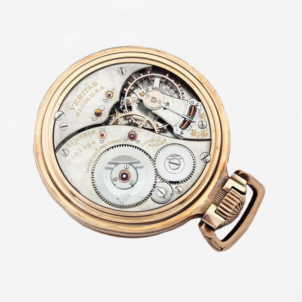 Elgin Railroad Pocket Watch Circa 1916 - Secondhand