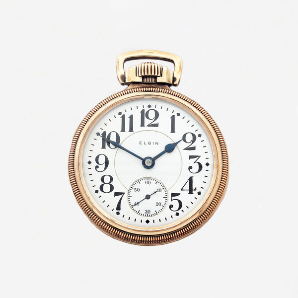 Elgin Railroad Pocket Watch Circa 1916 - Secondhand