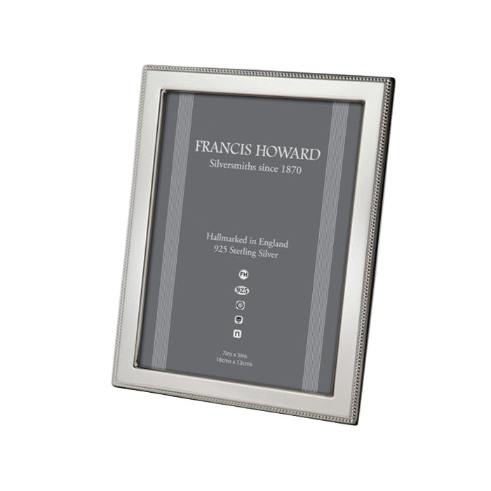 Sterling Silver Lichfield Bead Edge Photo Frame Marston Barrett