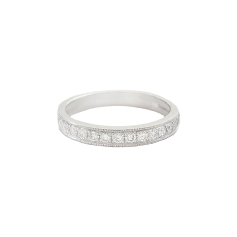 Diamond Half Eternity Ring in Platinum