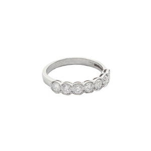 Diamond Half Eternity Ring in 18ct White Gold