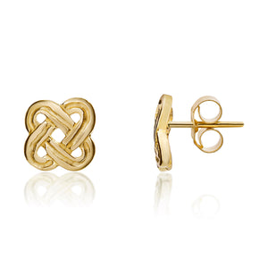 9ct Yellow Gold Celtic Knot Earrings