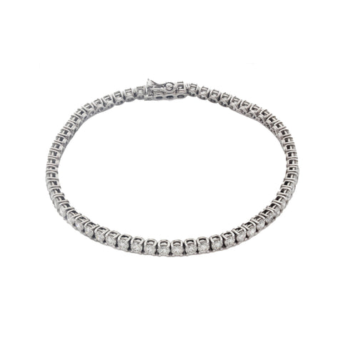 Diamond (5.00ct) Tennis Bracelet in 18ct White Gold