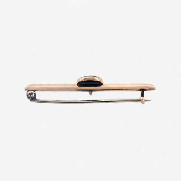 Bloodstone Brooch in 9ct Gold - Secondhand