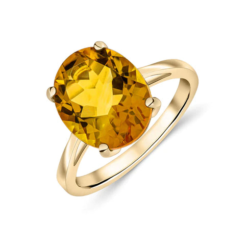 Citrine Ring in 9ct Gold