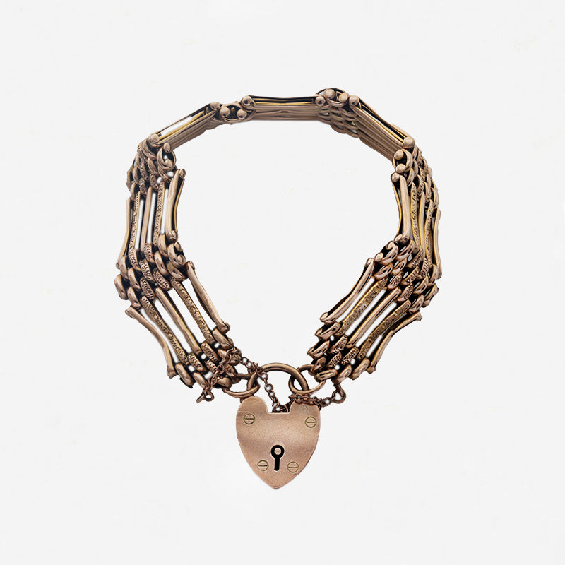 a preowned gate bracelet and padlock