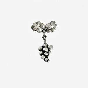 Georg Jensen Silver Moonlight Grapes Brooch - Secondhand