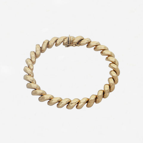 18ct Yellow Gold Spiral Bracelet - Secondhand