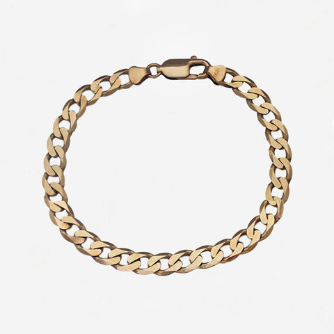 9ct Gold Metric Curb Bracelet - Secondhand