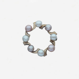 Freshwater Pearl Brooch in 9ct Gold - Secondhand