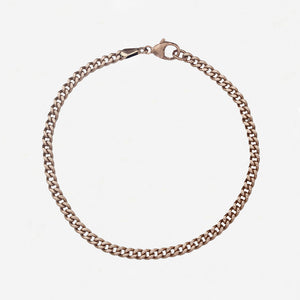 9ct Rose Gold Curb Link Bracelet - Secondhand