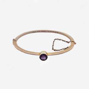 Amethyst Antique Bangle - Secondhand