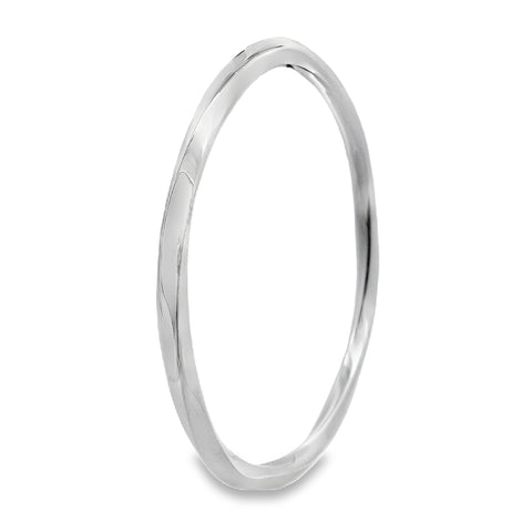 Silver Twisted Bangle