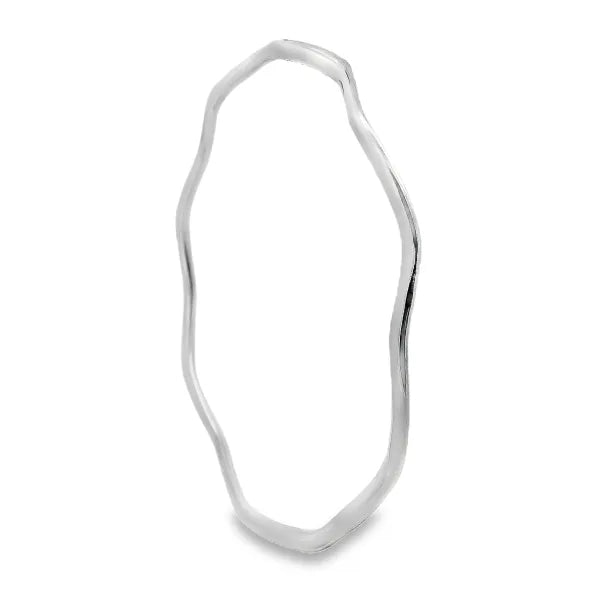 Silver Light Ripple Bangle – Marston Barrett Limited