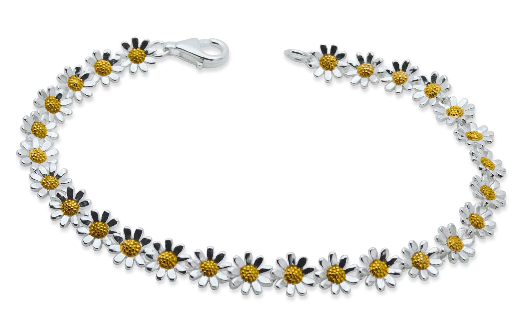 Silver Daisy Chain Bracelet