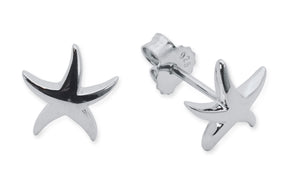 Silver Starfish 10mm Earrings
