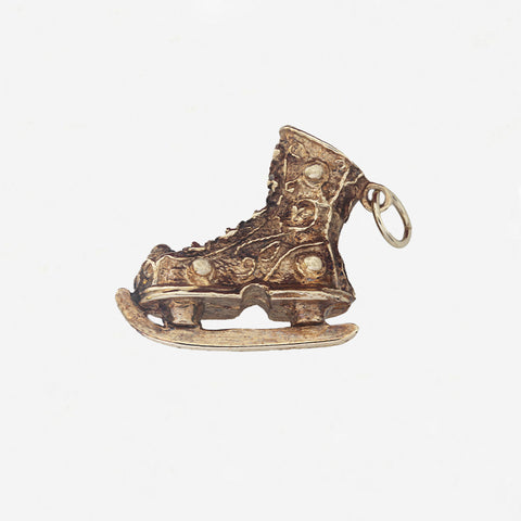 9ct Gold Ice Skate Charm - Secondhand