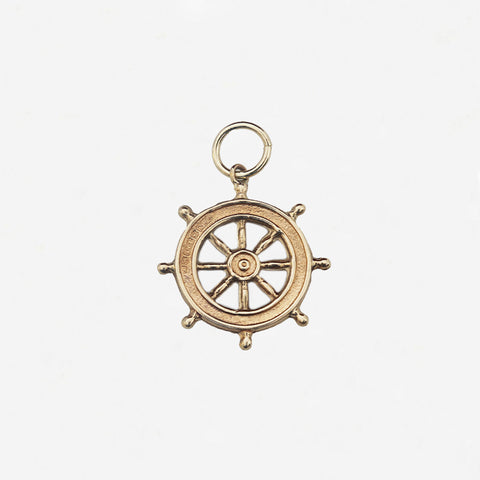 9ct Gold Ships Wheel Charm - Secondhand