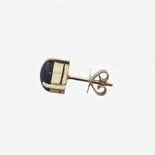 Star Sapphire Stud Earrings in 18ct Yellow Gold - Secondhnad
