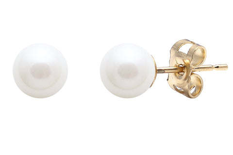 Freshwater Pearl (4-4.5mm) Stud Earrings in 9ct Gold