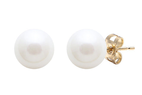 Freshwater Pearl (7-7.5mm) Stud Earrings in 9ct Gold