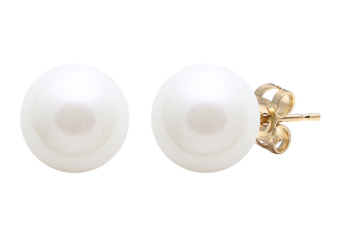 Freshwater Pearl (8-8.5mm) Stud Earrings in 9ct Gold