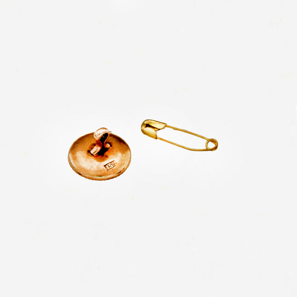 Mother Of Pearl, Enamel & 15ct Gold Shirt Studs - Secondhand