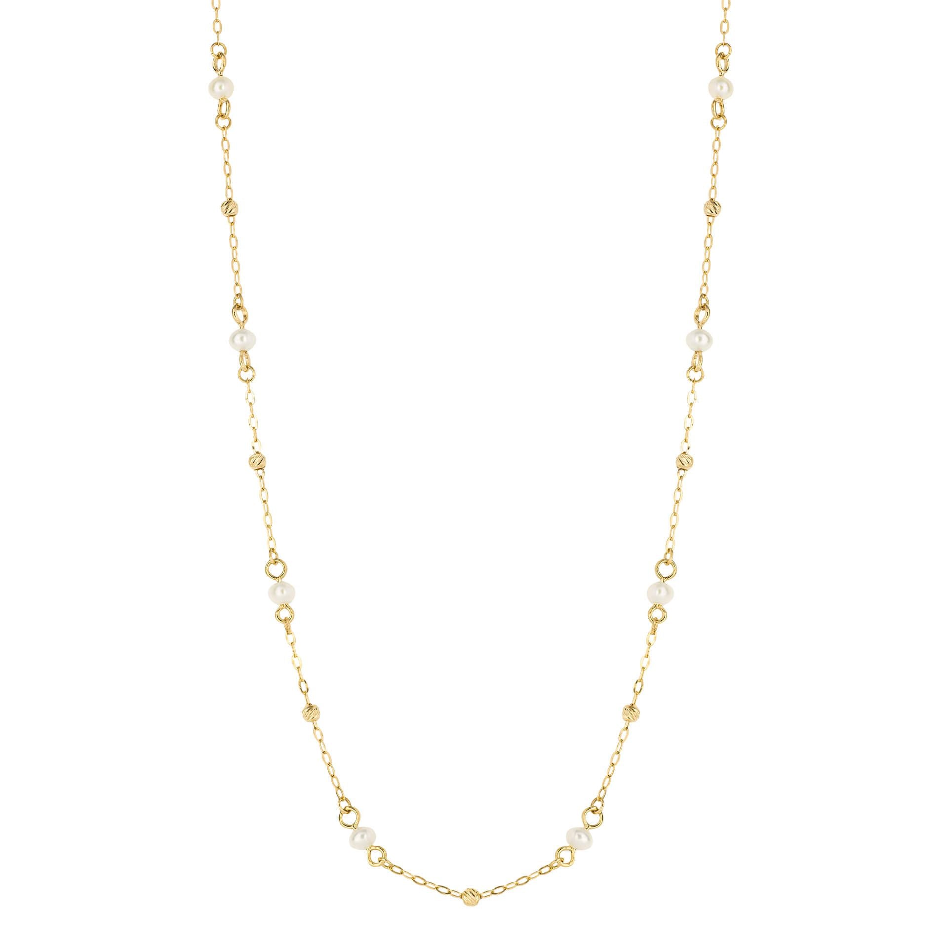 Freshwater Pearl & 9ct Gold Necklace