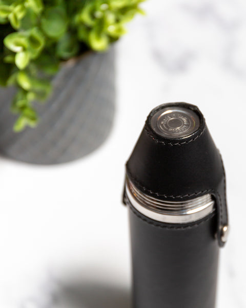 8oz Hunter Flask Black by Marlborough of England