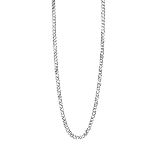 Stainless Steel Cuban Link Neckchain (Smaller Fit) by Fred Bennett