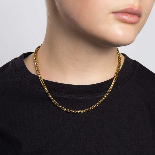 Gold Plated Stainless Steel Wheat Chain (Smaller Fit) by Fred Bennett