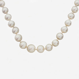 Cultured Pearl Necklace With An Art Deco Clasp -  Secondhand