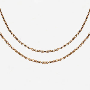 9ct Gold Guard Chain 58" Length - Secondhand