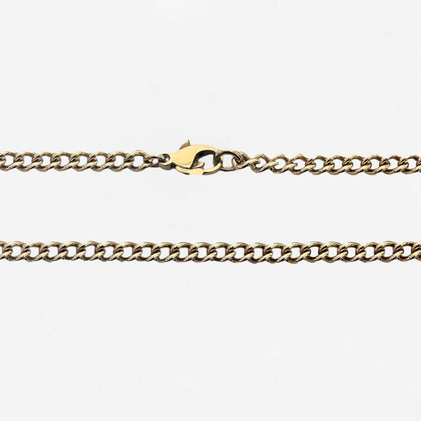9ct Yellow Gold Curb Link Necklace - Secondhand