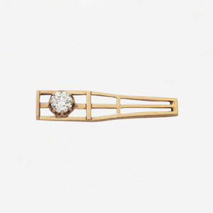 Diamond Set Brooch in 18ct Yellow Gold - Secondhand