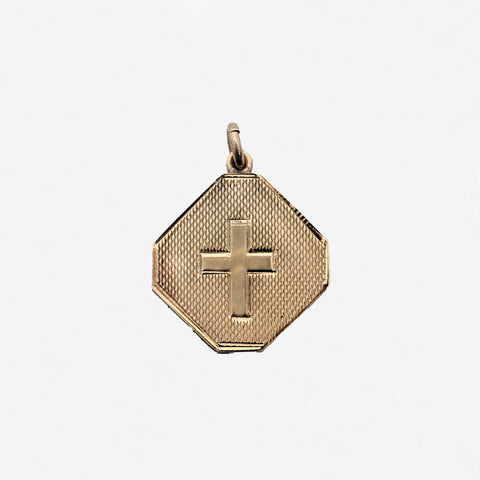 9ct Gold Octagonal Locket - Secondhand
