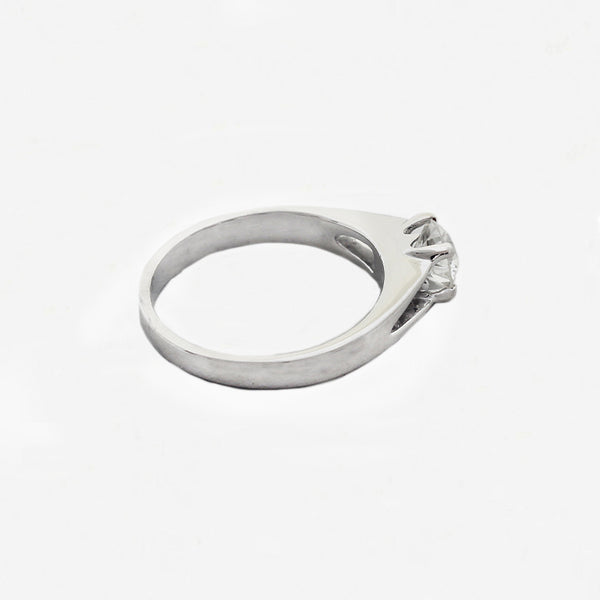 Diamond Solitaire Ring in 18ct White Gold - Secondhand