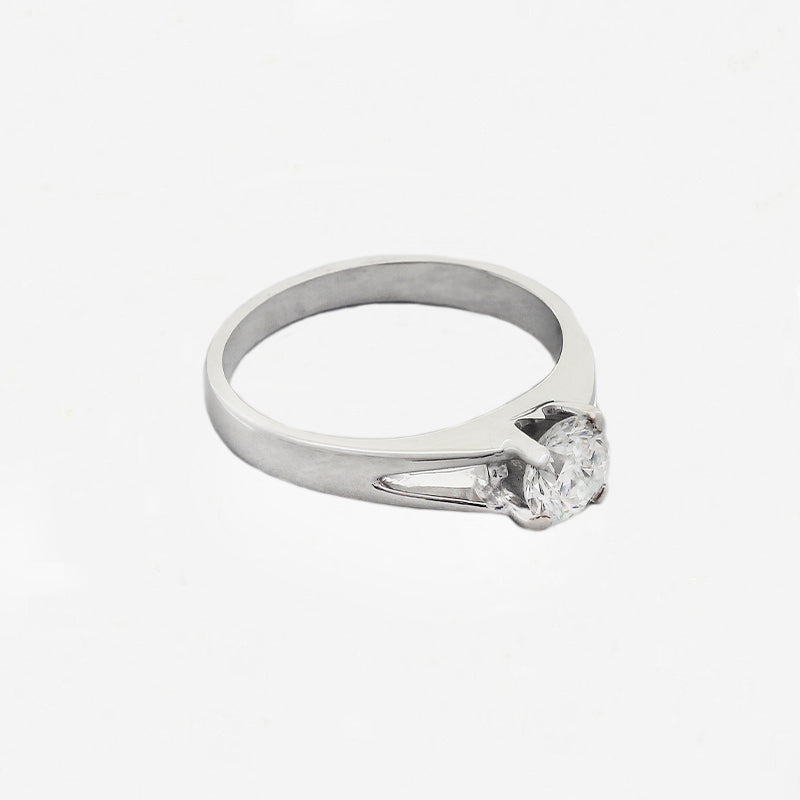 Diamond Solitaire Ring in 18ct White Gold - Secondhand