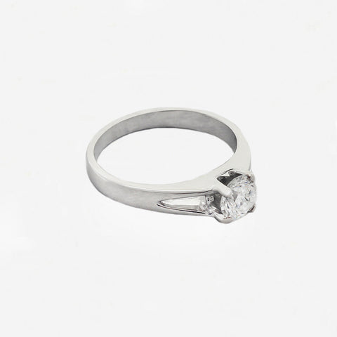 Diamond Solitaire Ring in 18ct White Gold - Secondhand