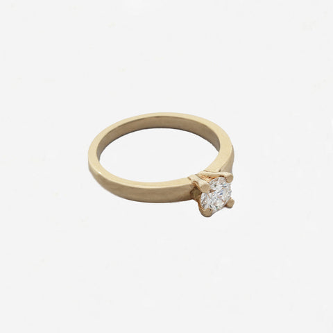 Diamond Solitaire Ring in 18ct Gold - Secondhand