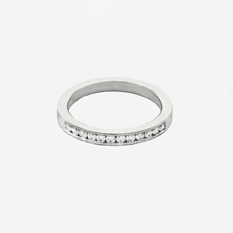Diamond Half Eternity Ring in 18ct White Gold - Secondhand