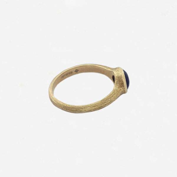 Cabochon Lapis Gold Ring - Secondhand