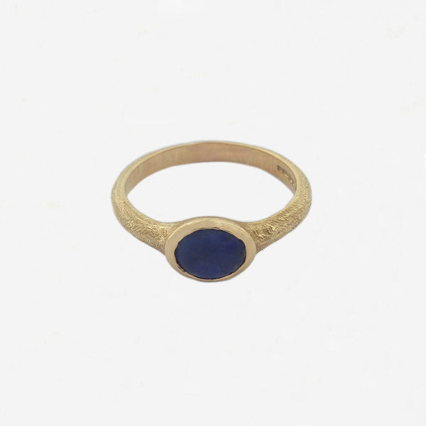 Cabochon Lapis Gold Ring - Secondhand