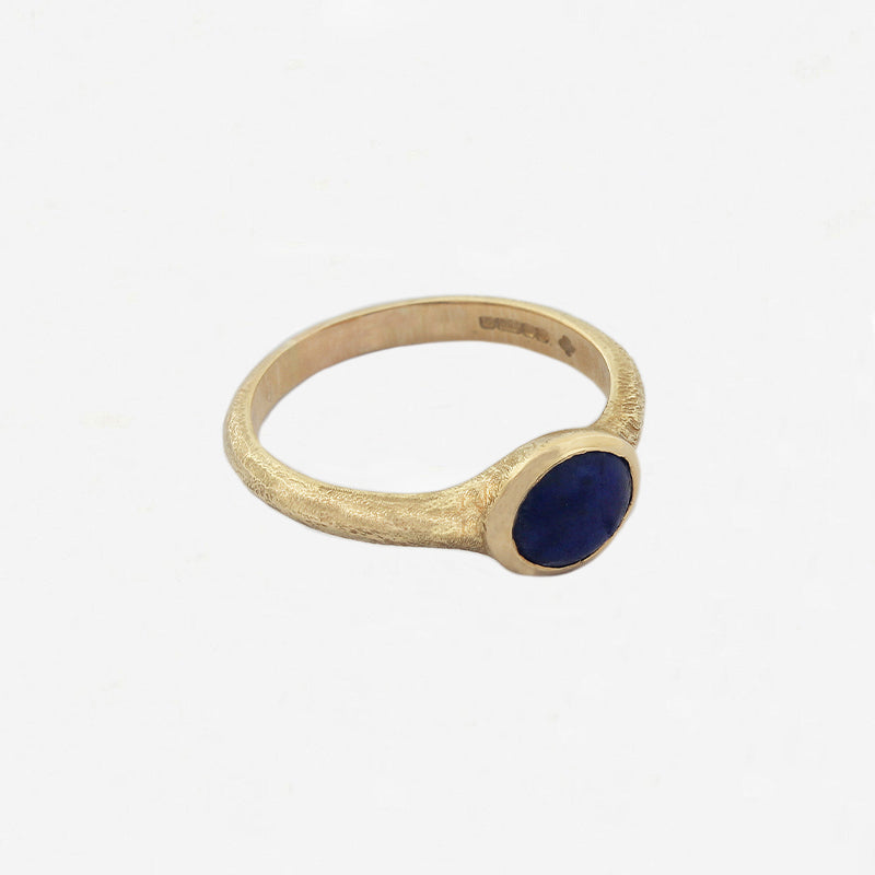 Cabochon Lapis Gold Ring - Secondhand