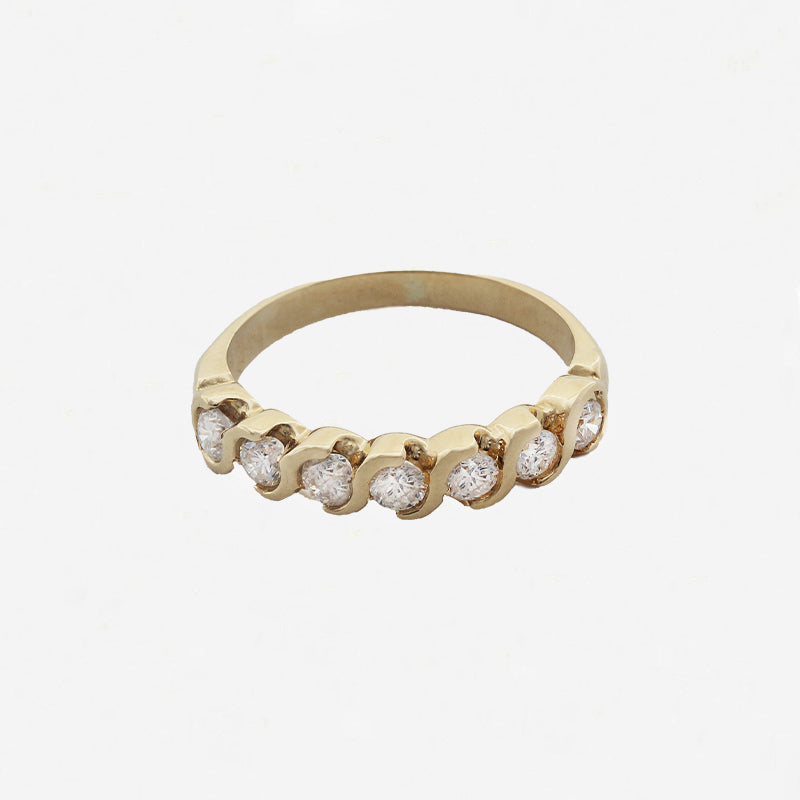 Diamond Half Eternity Ring in 18ct Gold- Secondhand