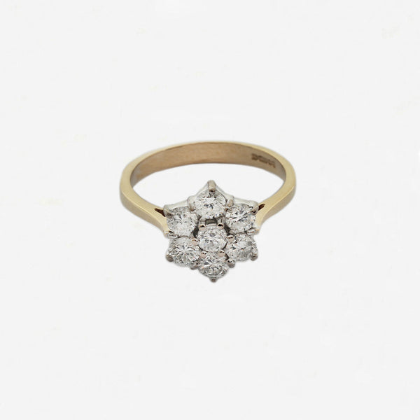 Diamond Cluster Ring in 18ct Gold - Secondhand